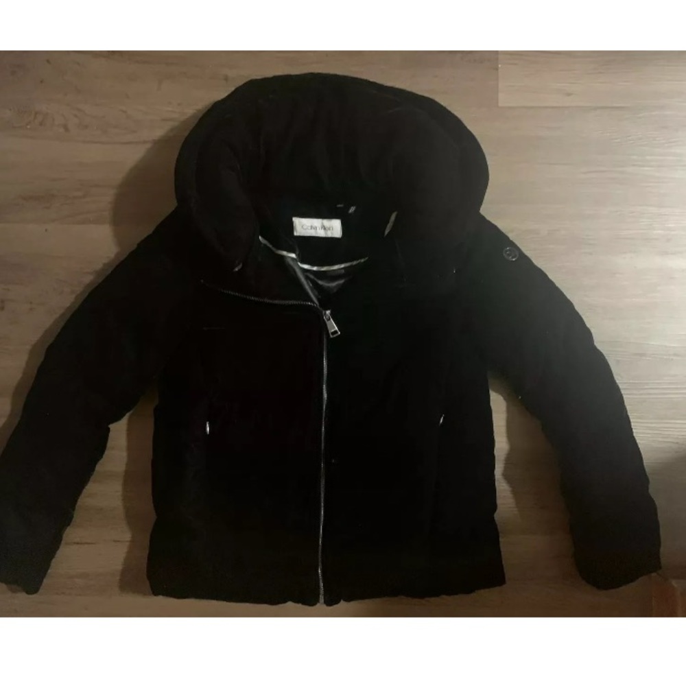 Calvin Klein Velvet Feel Puffer Jacket Coat XXS